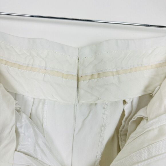 Gucci High Rise Belted Wide Leg Trousers Pants Waist 31 Off white - Picture 10 of 16